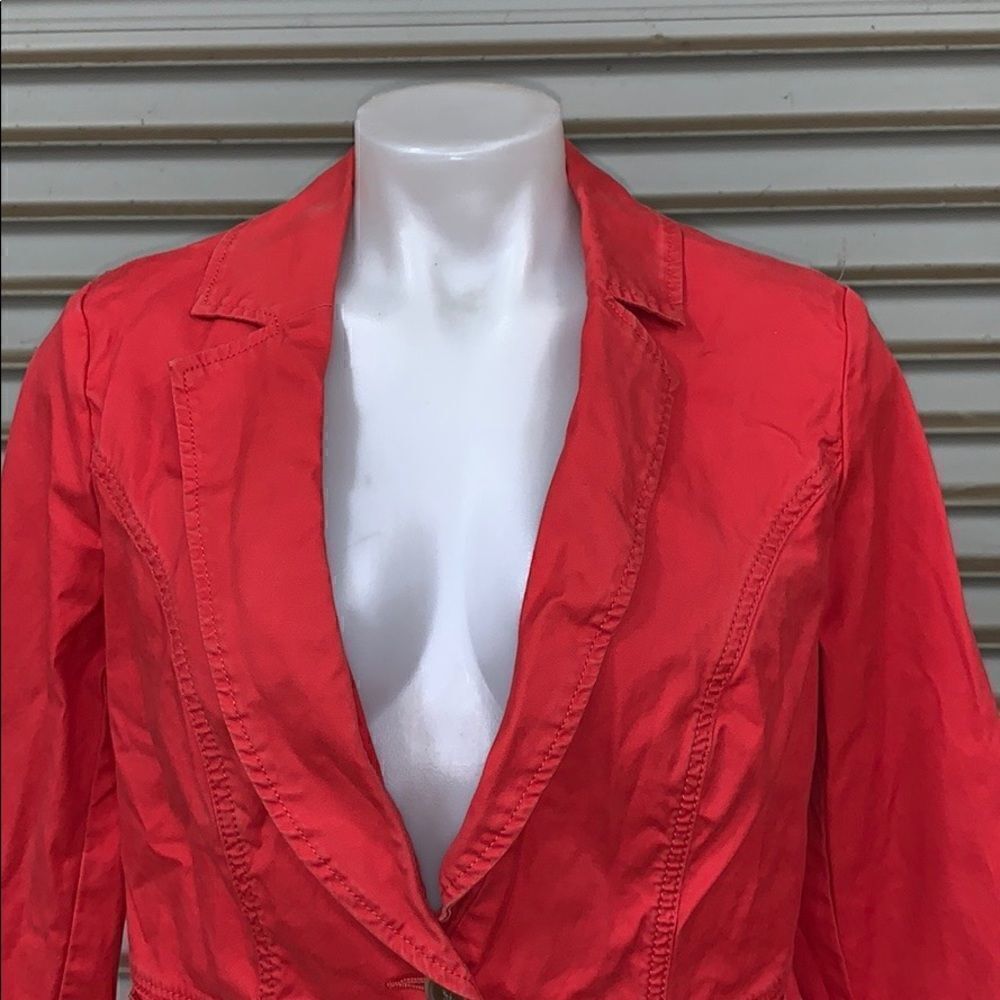 Cabi Red one button blazer - Picture 4 of 7